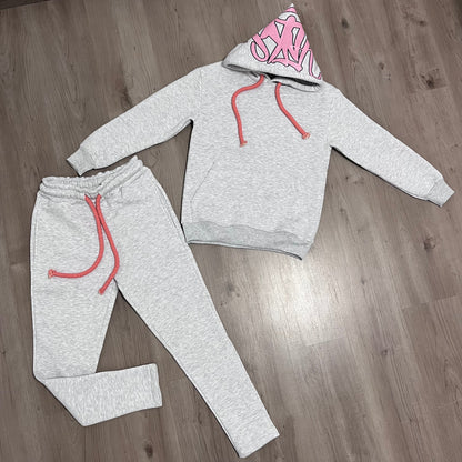 Conjunto largo SYNAWORD GREY/PINK