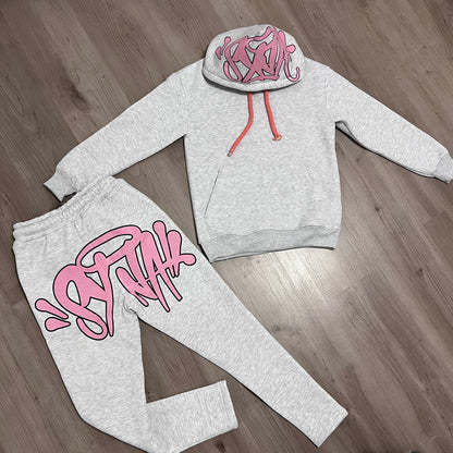 Conjunto largo SYNAWORD GREY/PINK
