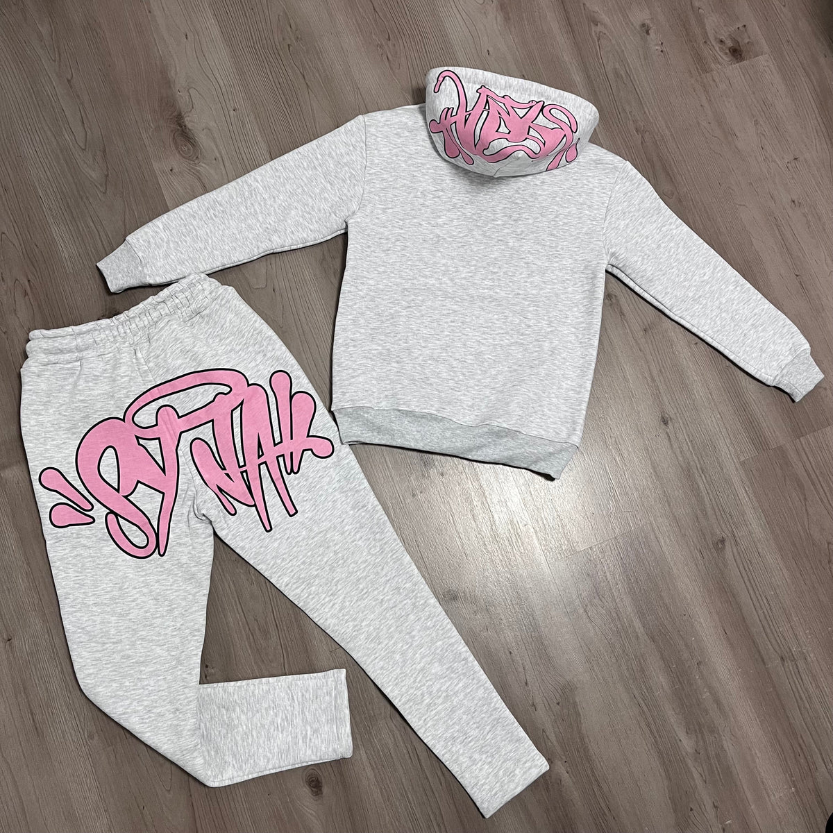 Conjunto largo SYNAWORD GREY/PINK