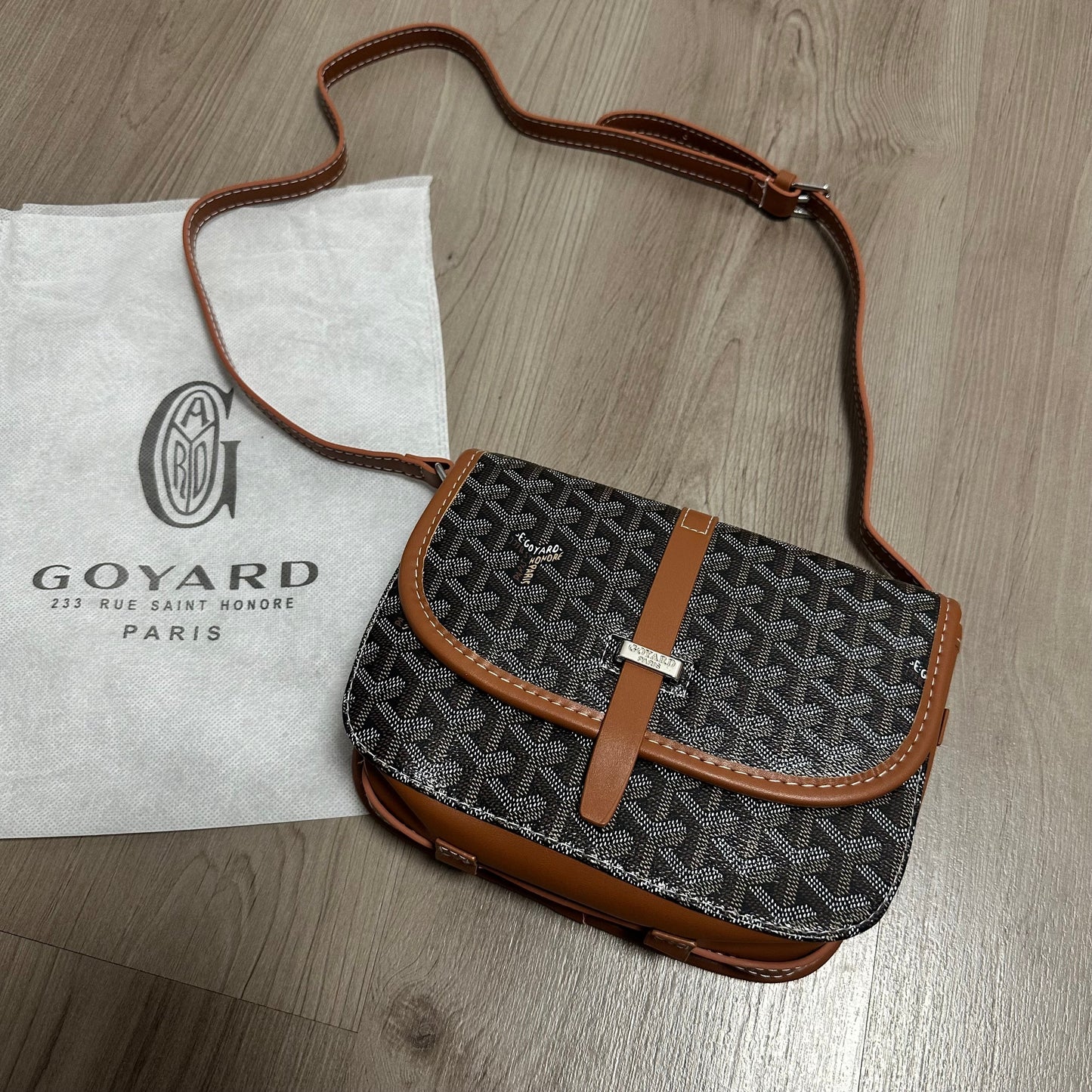 BOLSO GOYARD NEGRO/MARRÓN