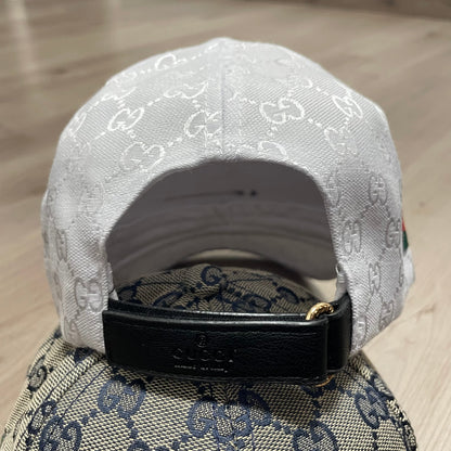 GORRA WHITE GUCC LATERAL