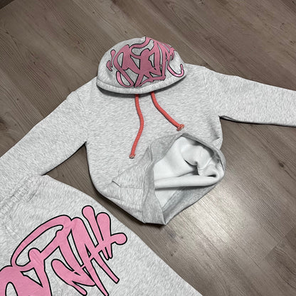 Conjunto largo SYNAWORD GREY/PINK