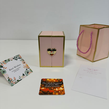 COFRE OSITO+ROSA ETERNAS+PULSERITA