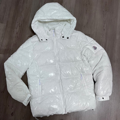 CHAQUETÓN BORDADO ACOLCHADO MONCLER ALL WHITE