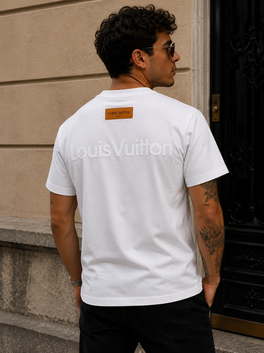Camiseta OVERSIZE LV RELIEVE ALL WHITE