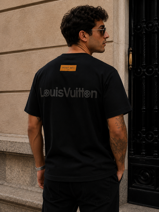 Camiseta OVERSIZE LV RELIEVE ALL BLAK