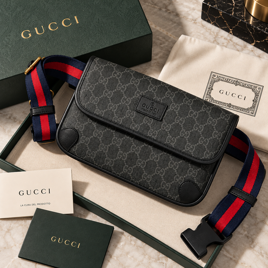 RIÑONERA GUCCI BLACK